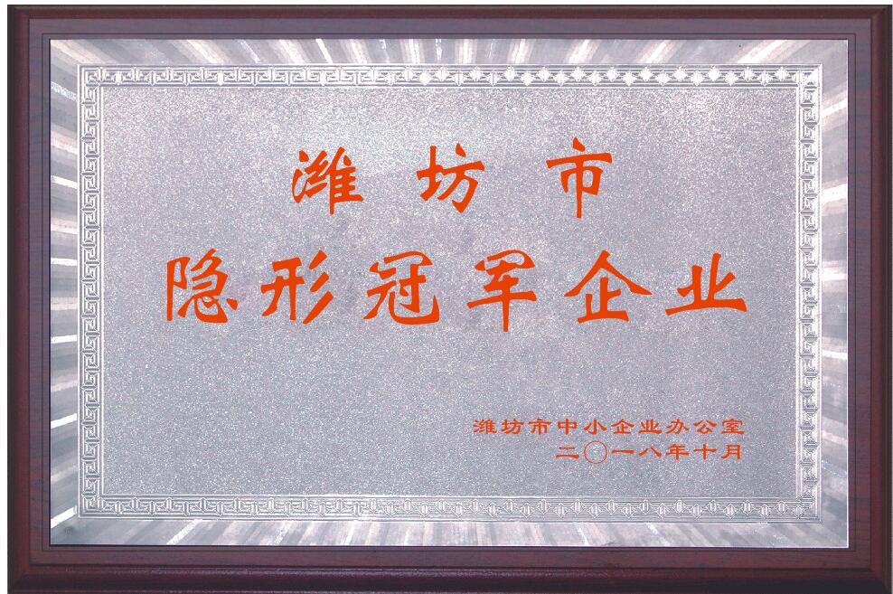 濰坊市隱形冠軍